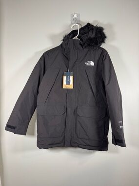 The North Face McMurdo Boys' Parka L (12) NWT Black Dryvent 600 North Face Parka
